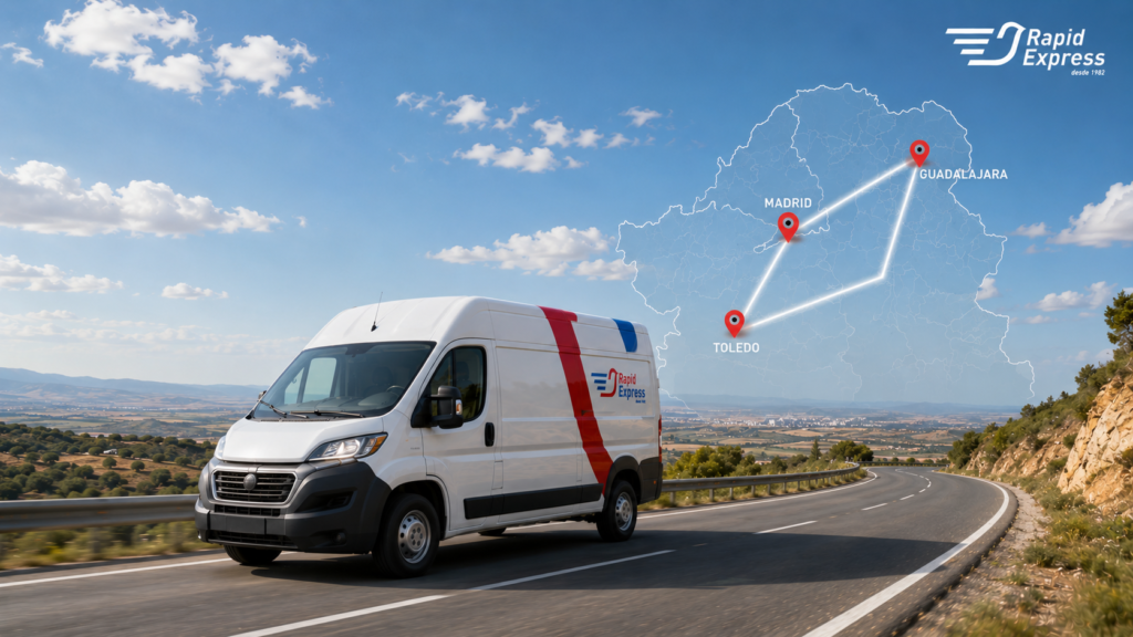 Transporte en furgoneta desde Guadalajara y Toledo a Madrid.